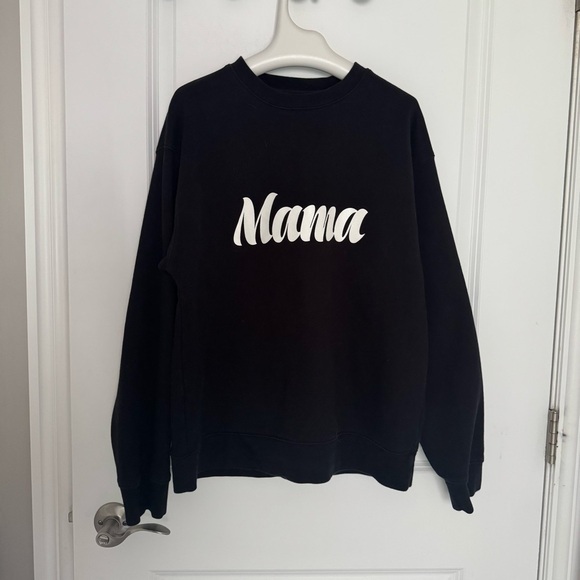 BRUNETTE The Label The "MAMA" Classic Crew Neck Sweatshirt size M - Picture 1 of 5